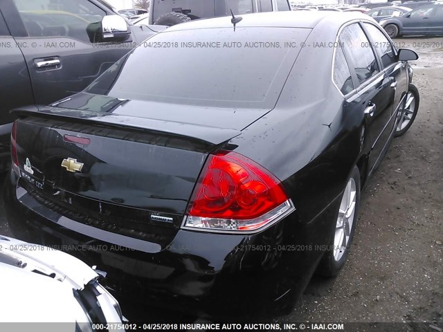 2G1WC5E32E1186212 - 2014 CHEVROLET IMPALA LIMITED LTZ BLACK photo 4