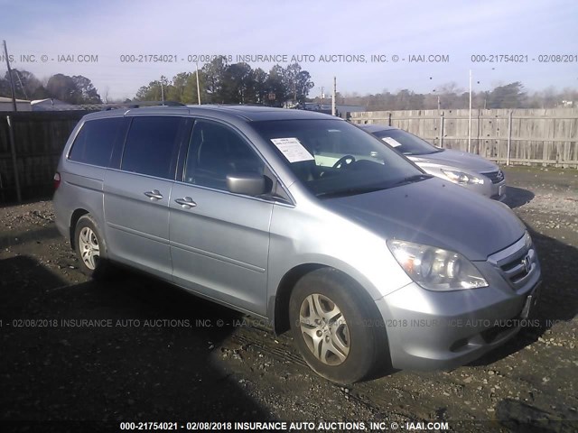 5FNRL38697B124840 - 2007 HONDA ODYSSEY EXL ლურჯი ფოტო 1
