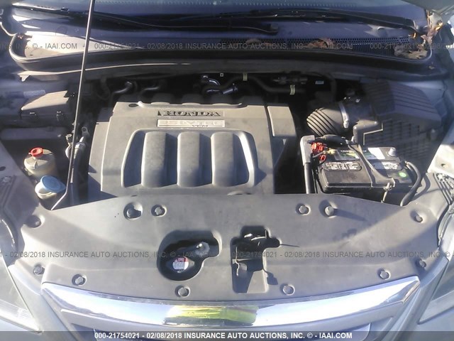 5FNRL38697B124840 - 2007 HONDA ODYSSEY EXL ლურჯი ფოტო 10