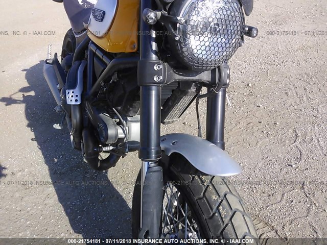 ML015ANM0FT004273 - 2015 DUCATI SCRAMBLER 800 YELLOW photo 5