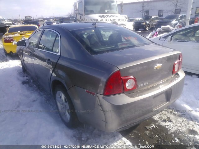 1G1ZB5E13BF266556 - 2011 CHEVROLET MALIBU LS 棕色 照片 3