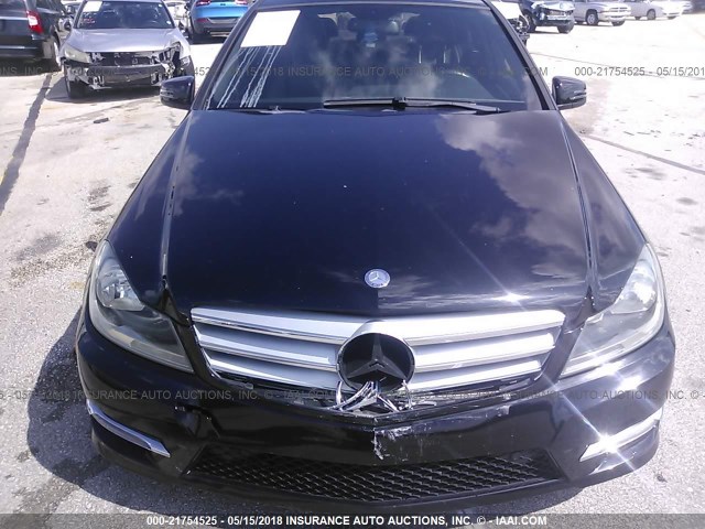 WDDGF8BB0CR192875 - 2012 MERCEDES-BENZ C 300 4MATIC BLACK photo 6