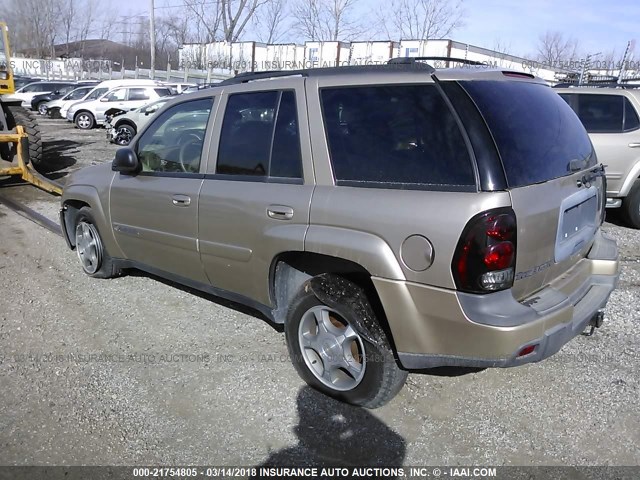 1GNDT13S642174474 - 2004 CHEVROLET TRAILBLAZER LS/LT GOLD photo 3