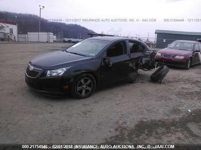 1G1PC5SB3D7221342 - 2013 CHEVROLET CRUZE LT BLACK photo 2