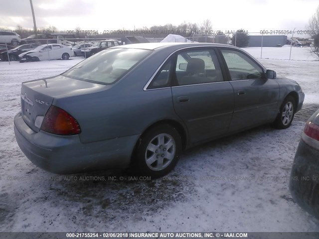 4T1BF28B7YU061273 - 2000 TOYOTA AVALON XL/XLS GRAY photo 4