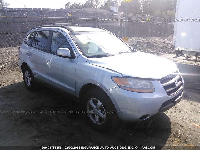 5NMSG13D48H209715 - 2008 HYUNDAI SANTA FE GLS SILVER photo 1