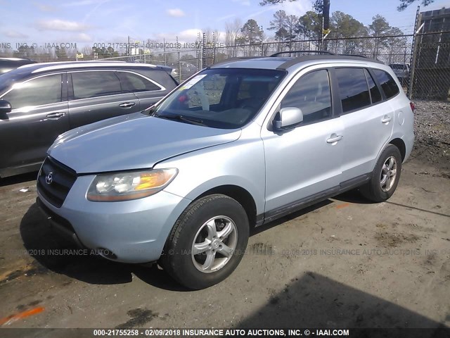 5NMSG13D48H209715 - 2008 HYUNDAI SANTA FE GLS SILVER photo 2