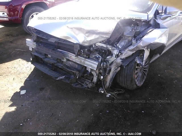 3FA6P0K96FR265280 - 2015 FORD FUSION TITANIUM SILVER photo 6