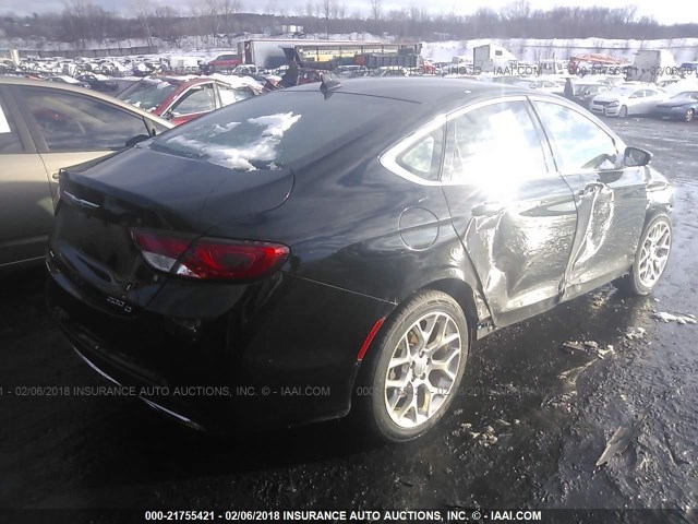 1C3CCCEG7FN686937 - 2015 CHRYSLER 200 C BLACK photo 4