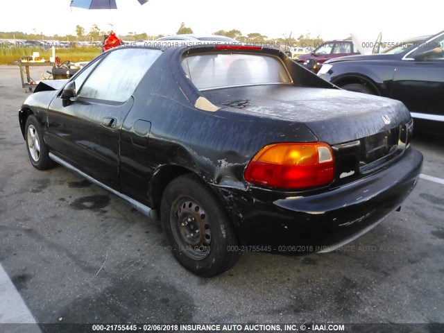 JHMEG1240RS004279 - 1994 HONDA CIVIC DEL SOL S BLACK photo 3