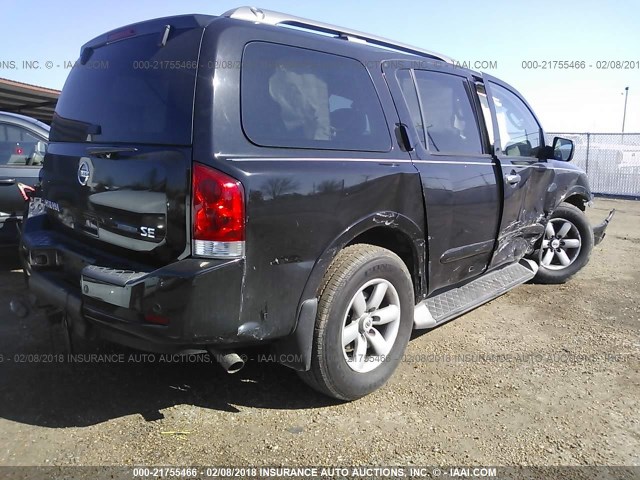 5N1BA08D19N608859 - 2009 NISSAN ARMADA SE/LE BLACK photo 4