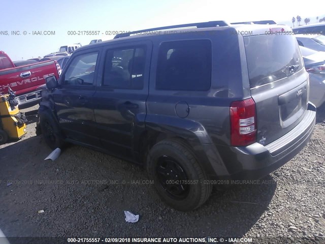 1C4NJPBA2GD547243 - 2016 JEEP PATRIOT SPORT GRAY photo 3