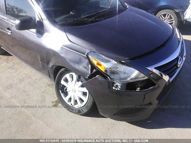 3N1CN7AP4FL915791 - 2015 NISSAN VERSA S/S PLUS/SV/SL GRAY photo 6