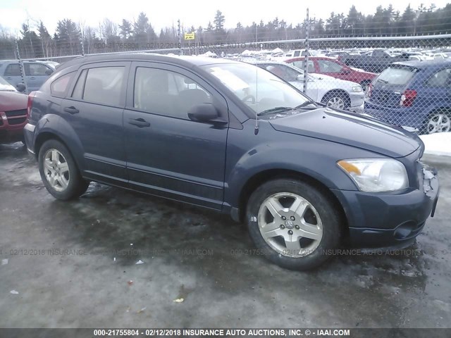 1B3HB48B07D416662 - 2007 DODGE CALIBER SXT BLUE photo 1