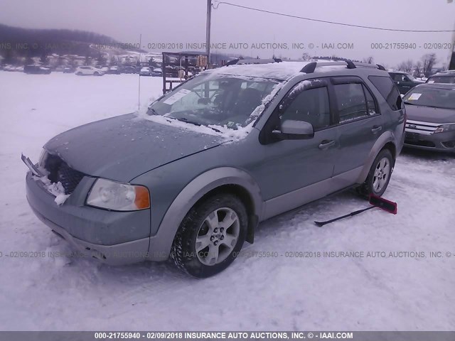 1FMZK05115GA25857 - 2005 FORD FREESTYLE SEL GRAY photo 2