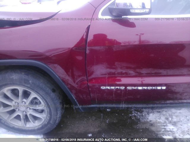 1C4RJFBG7EC517786 - 2014 JEEP GRAND CHEROKEE LIMITED RED photo 6