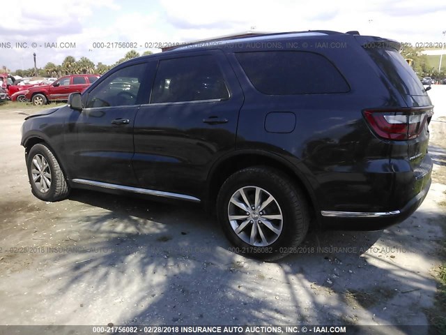 1C4RDHDG9EC267077 - 2014 DODGE DURANGO LIMITED BLACK photo 3