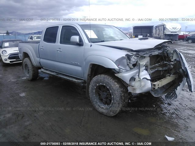 3TMMU4FN0BM026968 - 2011 TOYOTA TACOMA DOUBLE CAB LONG BED GRAY photo 1