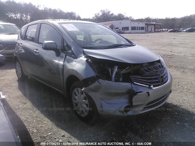 3N1CE2CPXEL397894 - 2014 NISSAN VERSA NOTE S/S PLUS/SV/SL SILVER photo 1