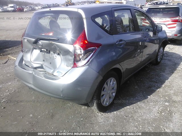 3N1CE2CPXEL397894 - 2014 NISSAN VERSA NOTE S/S PLUS/SV/SL SILVER photo 4