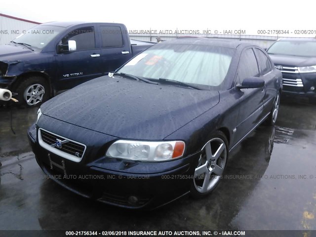 YV1RH527162533005 - 2006 VOLVO S60 R BLUE photo 2