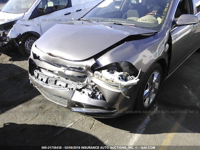 1G1ZC5EB7AF122500 - 2010 CHEVROLET MALIBU 1LT BROWN photo 6