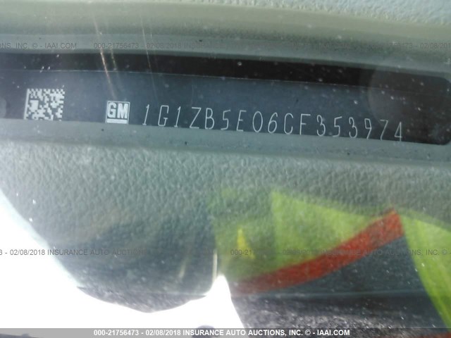 1G1ZB5E06CF353974 - 2012 CHEVROLET MALIBU LS ლურჯი ფოტო 9