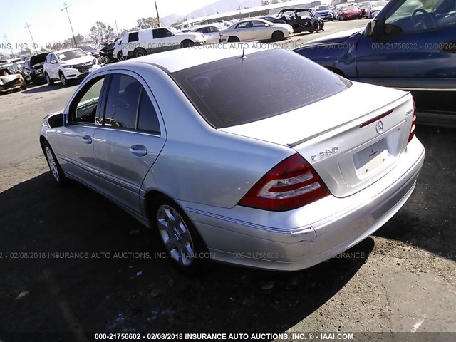 WDBRF87JX6F766440 - 2006 MERCEDES-BENZ C 350 4MATIC SILVER photo 3