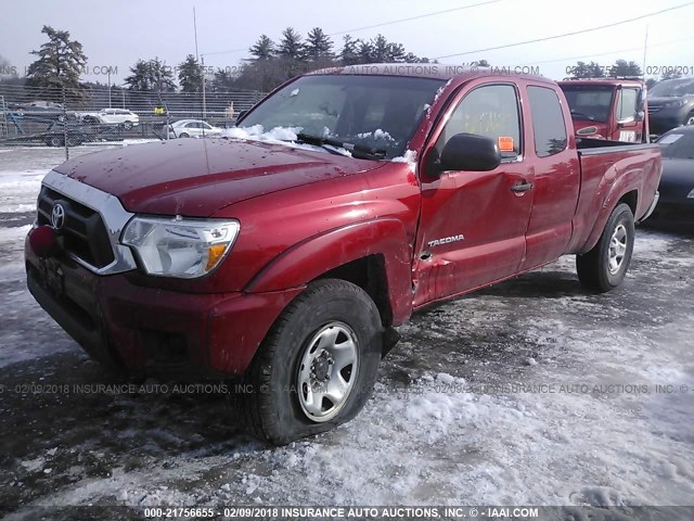 5TFUX4ENXCX014377 - 2012 TOYOTA TACOMA ACCESS CAB Rot Foto 2