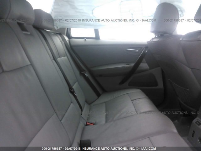 WBXPC93447WF03987 - 2007 BMW X3 3.0SI SILVER photo 8