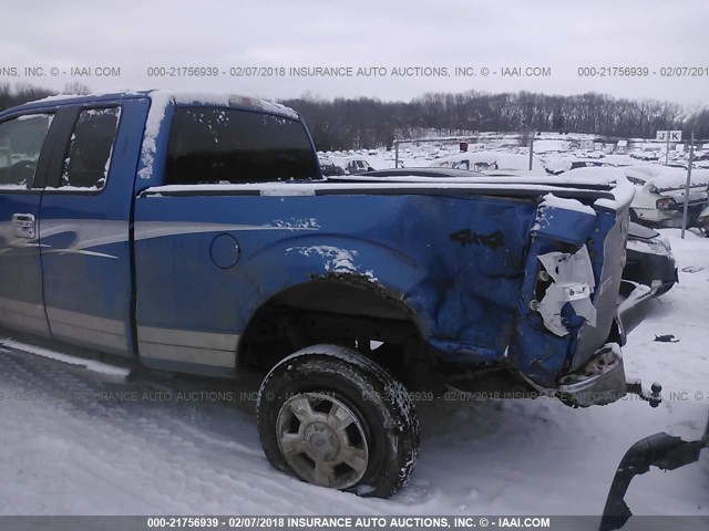 1FTPX14V99KC62641 - 2009 FORD F150 SUPER CAB BLUE photo 6