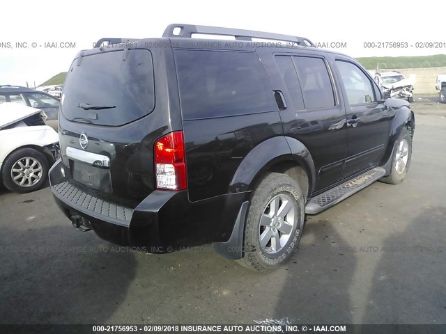 5N1AR1NN7CC601943 - 2012 NISSAN PATHFINDER S/LE/SE BROWN photo 4