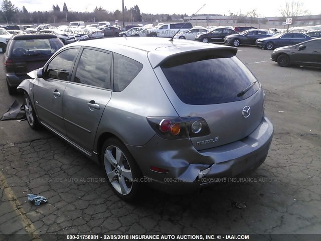 JM1BK143361481295 - 2006 MAZDA 3 HATCHBACK GRAY photo 3