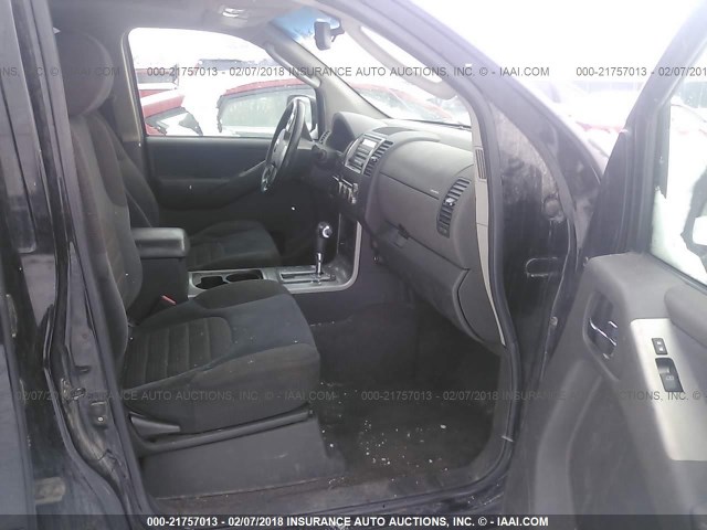 5N1AR18W37C647635 - 2007 NISSAN PATHFINDER LE/SE/XE BLACK photo 5