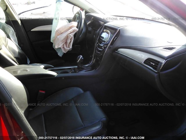 1G6AB5RA5D0113233 - 2013 CADILLAC ATS LUXURY RED photo 5