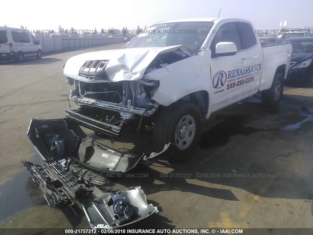 1GCHSCE36G1383903 - 2016 CHEVROLET COLORADO LT WHITE photo 2