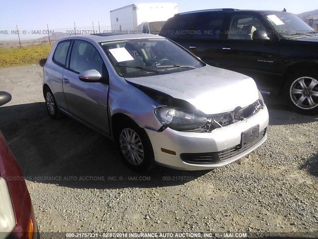 WVWBB7AJ9BW345143 - 2011 VOLKSWAGEN GOLF 银色 照片 1