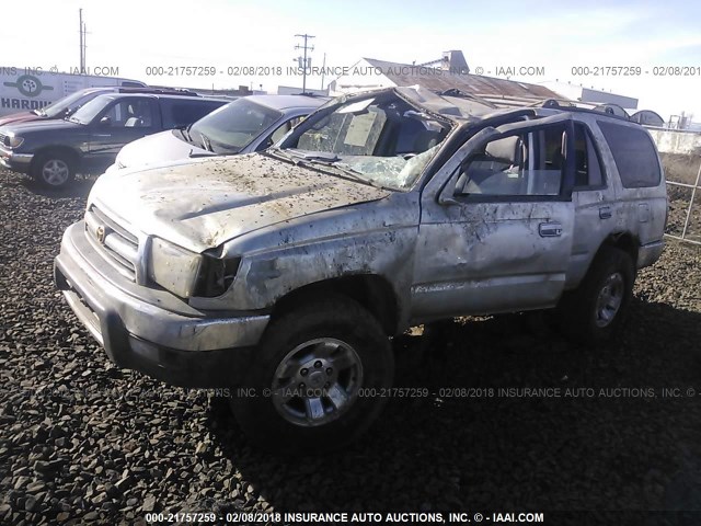 JT3HN86RXX0196908 - 1999 TOYOTA 4RUNNER SR5 SILVER photo 2