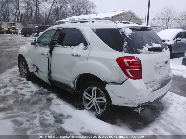 2GNFLGE32H6207724 - 2017 CHEVROLET EQUINOX PREMIER WHITE photo 3