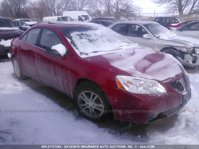 1G2ZG558664142177 - 2006 PONTIAC G6 SE1 RED photo 1