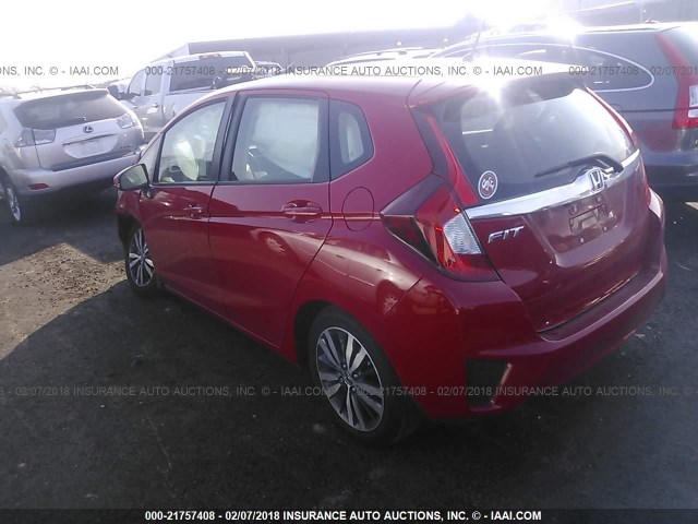 3HGGK5G73HM706608 - 2017 HONDA FIT EX/EXL RED photo 3