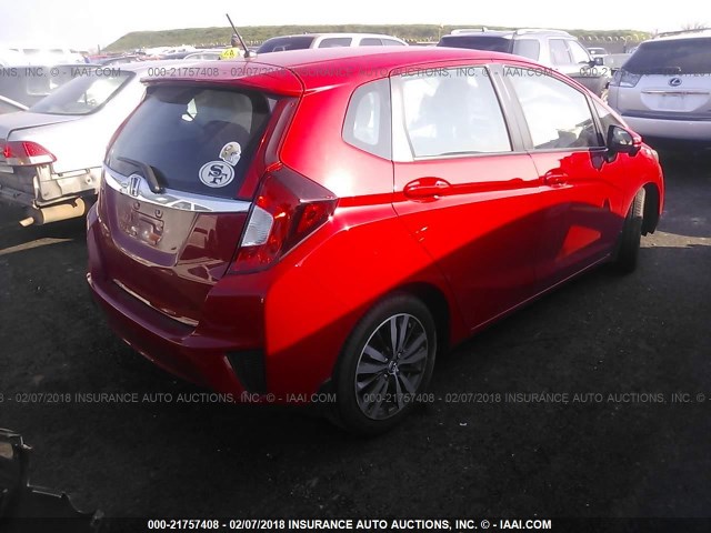 3HGGK5G73HM706608 - 2017 HONDA FIT EX/EXL RED photo 4