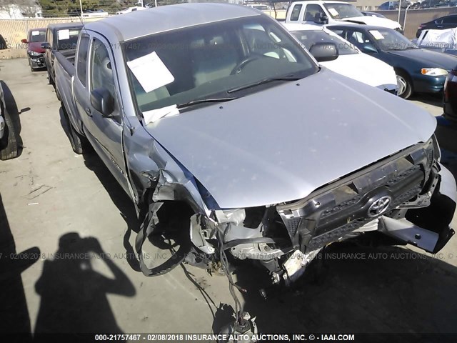 5TFUU4EN8BX009296 - 2011 TOYOTA TACOMA ACCESS CAB SILVER photo 1