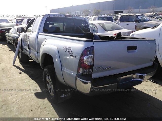 5TFUU4EN8BX009296 - 2011 TOYOTA TACOMA ACCESS CAB Silber Foto 3