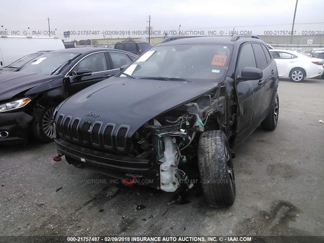 1C4PJMBS9EW145429 - 2014 JEEP CHEROKEE TRAILHAWK 黑色 照片 2