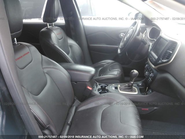 1C4PJMBS9EW145429 - 2014 JEEP CHEROKEE TRAILHAWK 黑色 照片 5