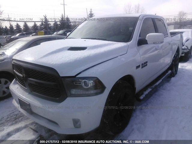 1C6RR7MT0HS626472 - 2017 RAM 1500 SPORT WHITE photo 2