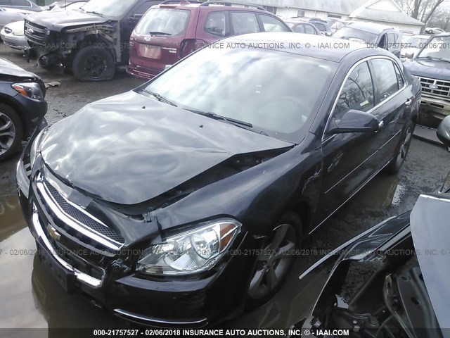 1G1ZC5E01CF333774 - 2012 CHEVROLET MALIBU 1LT BLACK photo 2