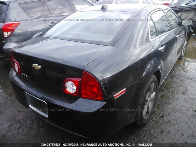 1G1ZC5E01CF333774 - 2012 CHEVROLET MALIBU 1LT BLACK photo 4