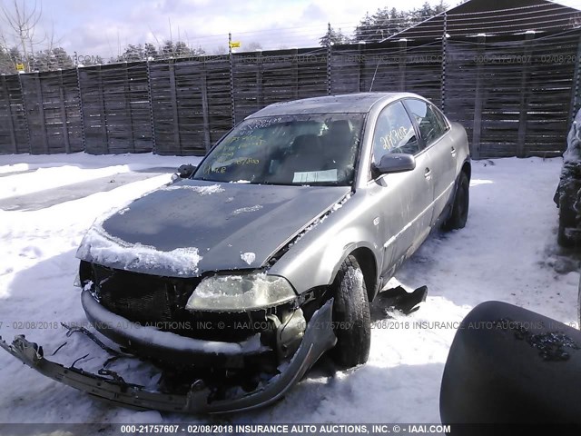 WVWPD63B54E072498 - 2004 VOLKSWAGEN PASSAT GLS GRAY photo 2